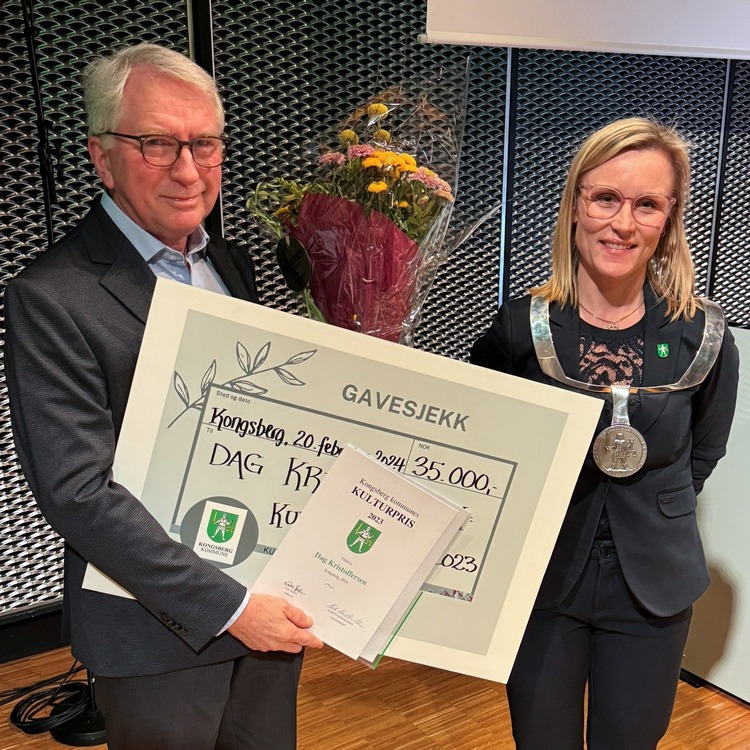 Kongsberg kommunes kulturpris til Dag